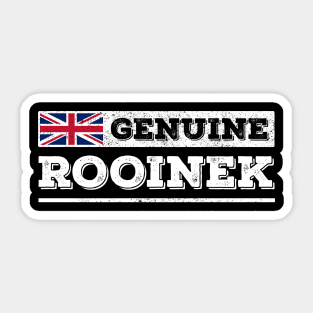 Genuine Rooinek design with Union Jack Sticker